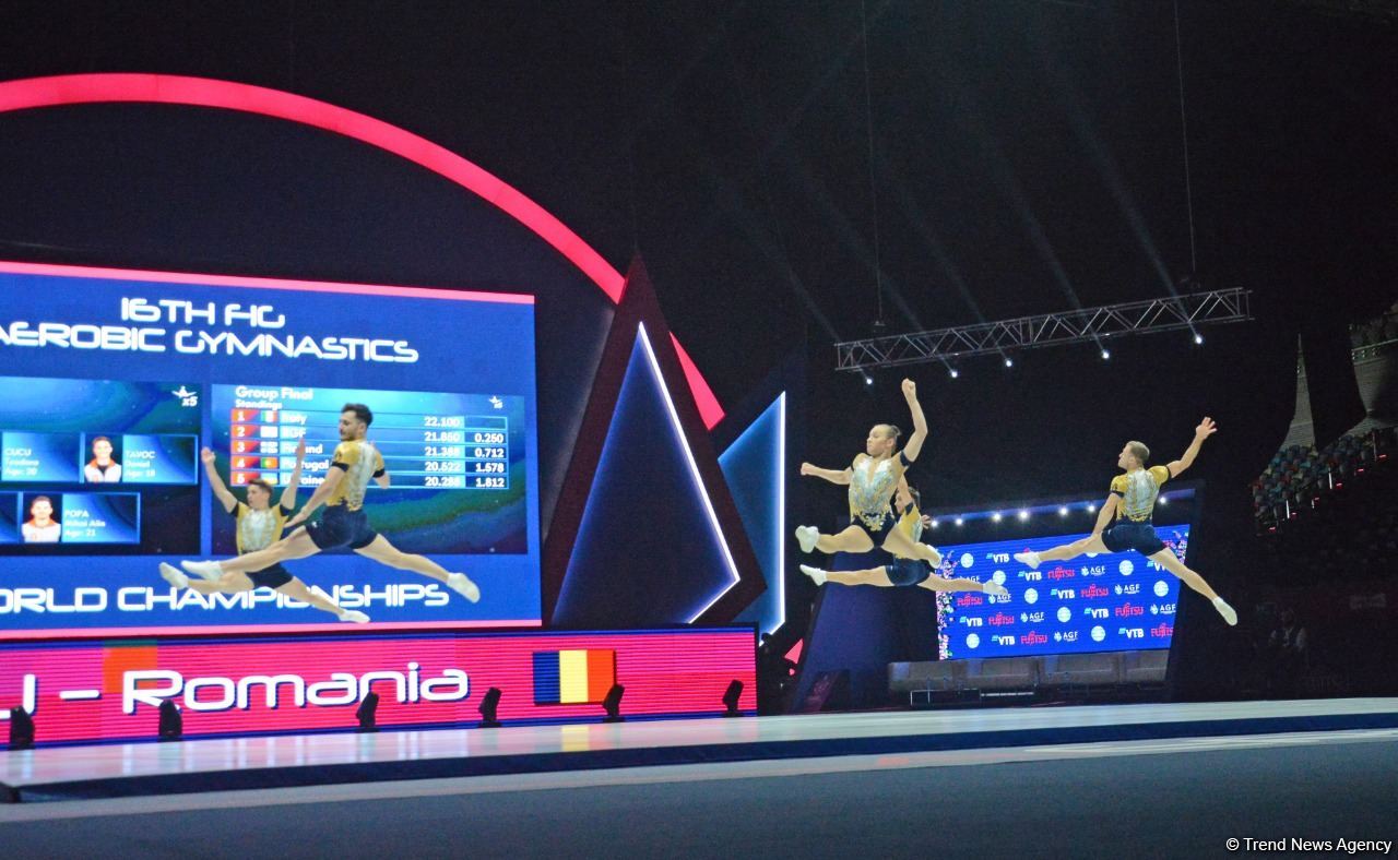Aerobika gimnastikası üzrə dünya çempionatının son günündən maraqlı anlar (FOTO)