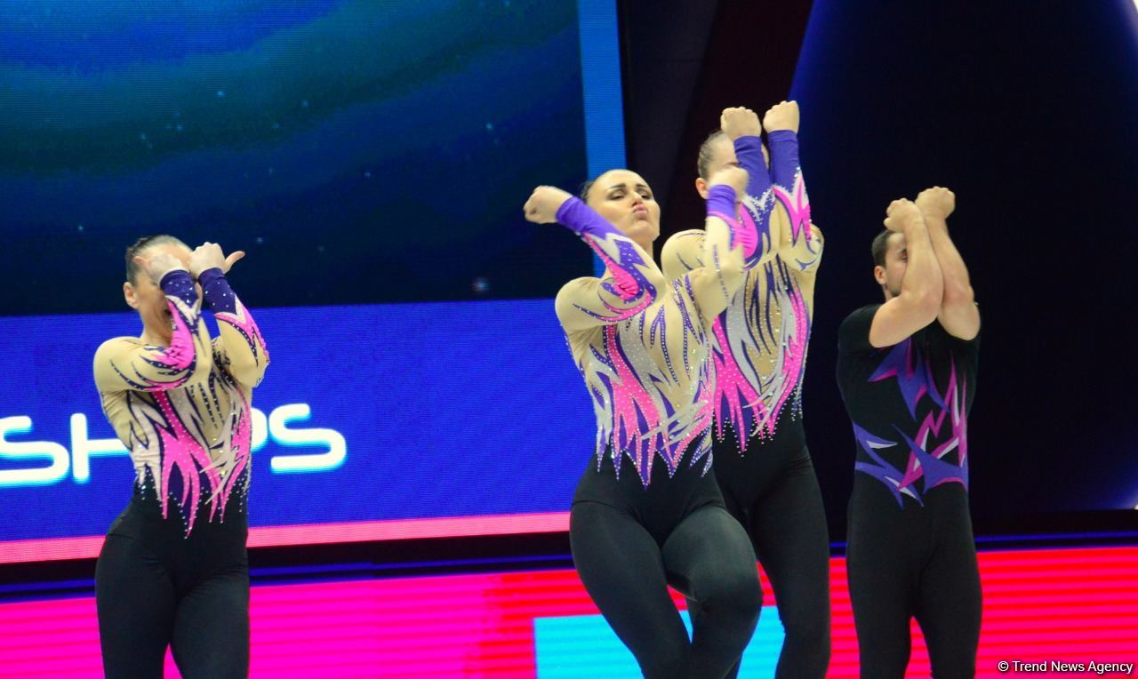 Aerobika gimnastikası üzrə dünya çempionatının son günündən maraqlı anlar (FOTO)