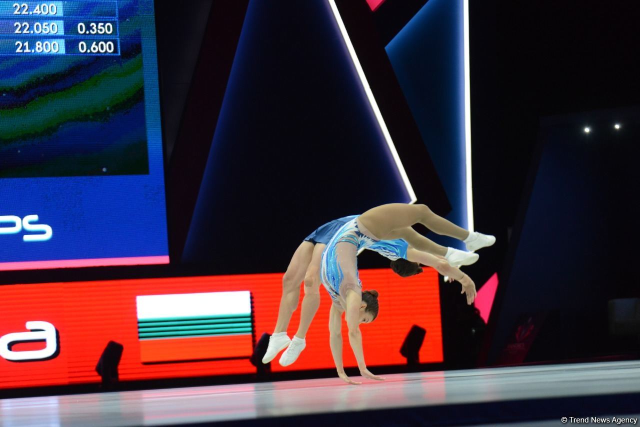Aerobika gimnastikası üzrə dünya çempionatının son günündən maraqlı anlar (FOTO)