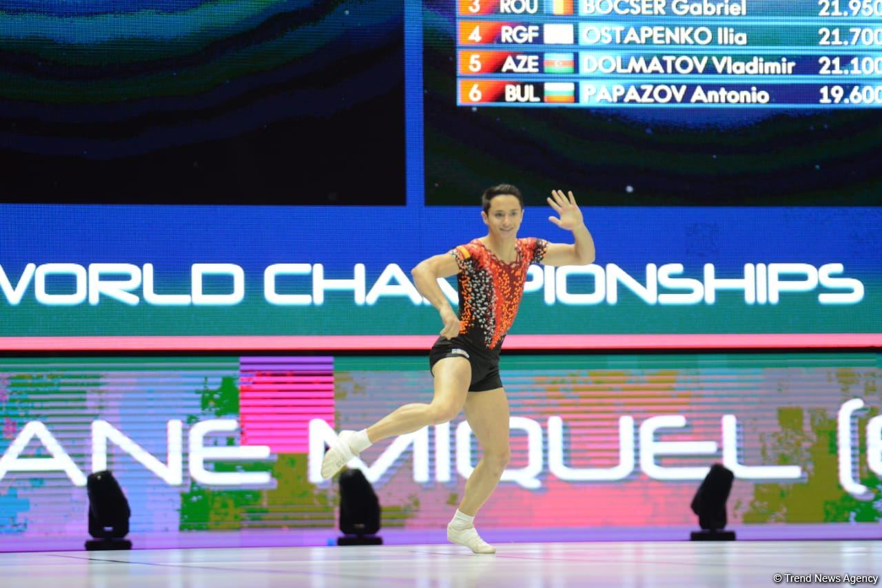İspaniya gimnastı aerobika gimnastikası üzrə dünya çempionu olub (FOTO)