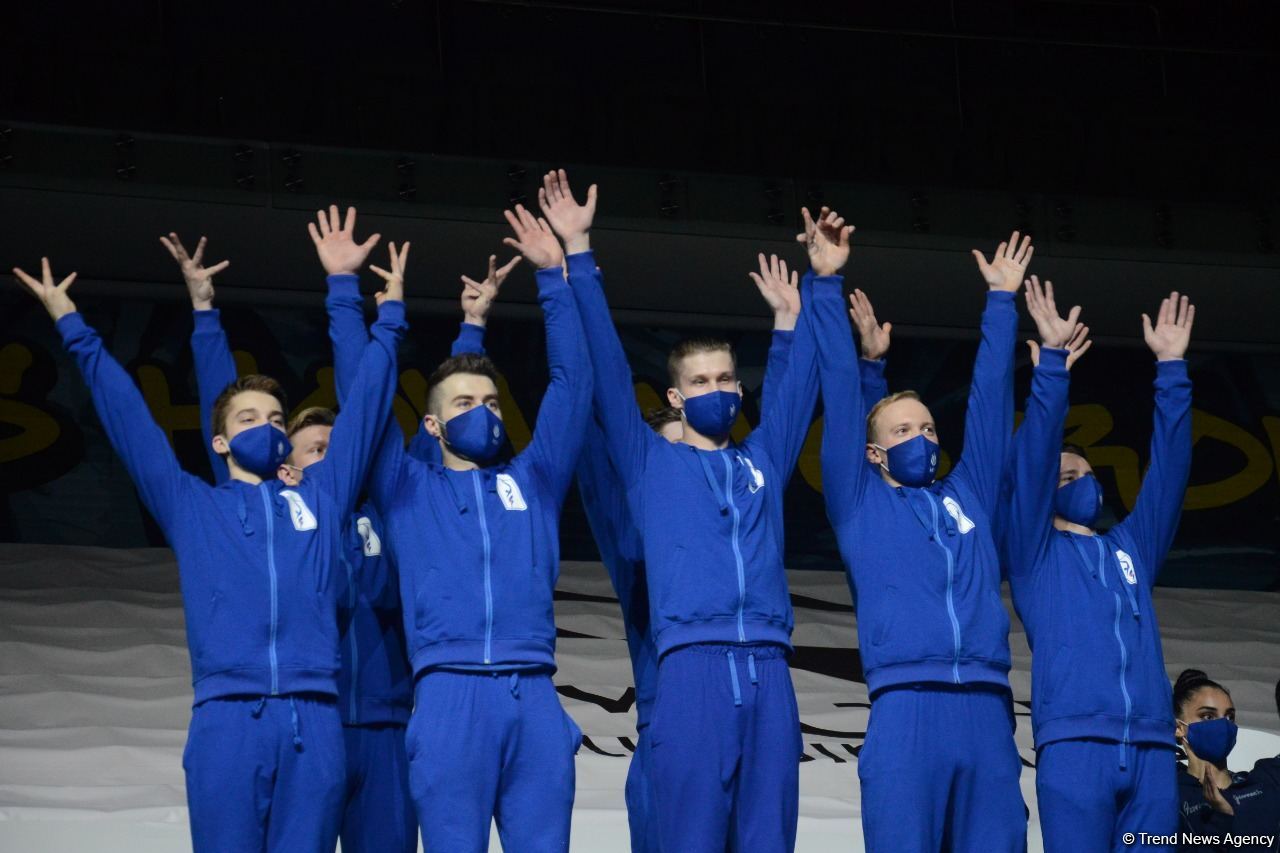 Aerobika gimnastikası üzrə dünya çempionatında qrup hərəkətlərində və aerodans proqramında qaliblər mükafatlandırılıb (FOTO)
