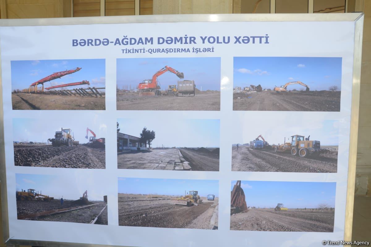 Azərbaycan və Türkiyə nəqliyyat nazirləri Əhmədbəyli-Horadiz-Mincivan-Ağbənd avtomobil yolu layihəsi ilə tanış olub (FOTO)