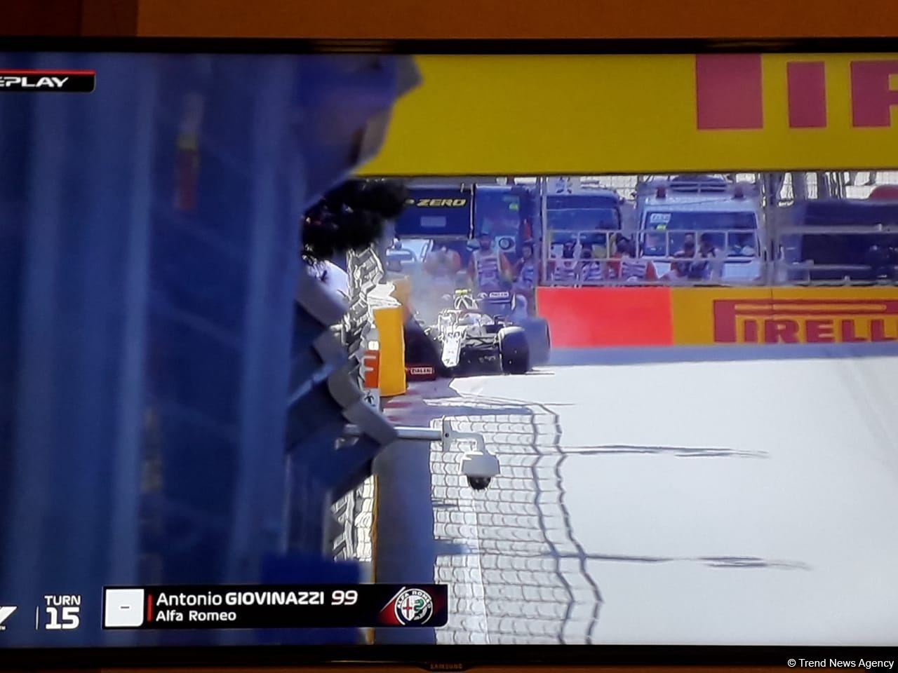 F1 sıralama turunda növbəti qəza (FOTO)