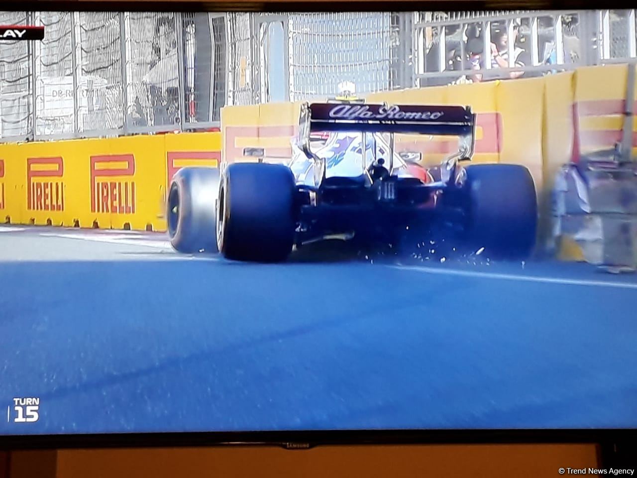 F1 sıralama turunda növbəti qəza (FOTO)