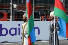 Formula 1 Azərbaycan Qran Prisində Dövlət Himni mərasimi keçirilib (FOTO/VİDEO)