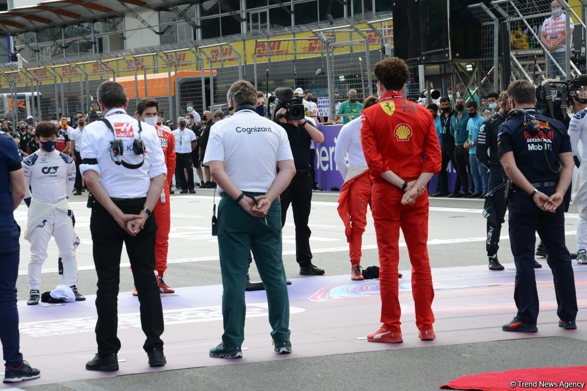 Formula 1 Azərbaycan Qran Prisində Dövlət Himni mərasimi keçirilib (FOTO/VİDEO)