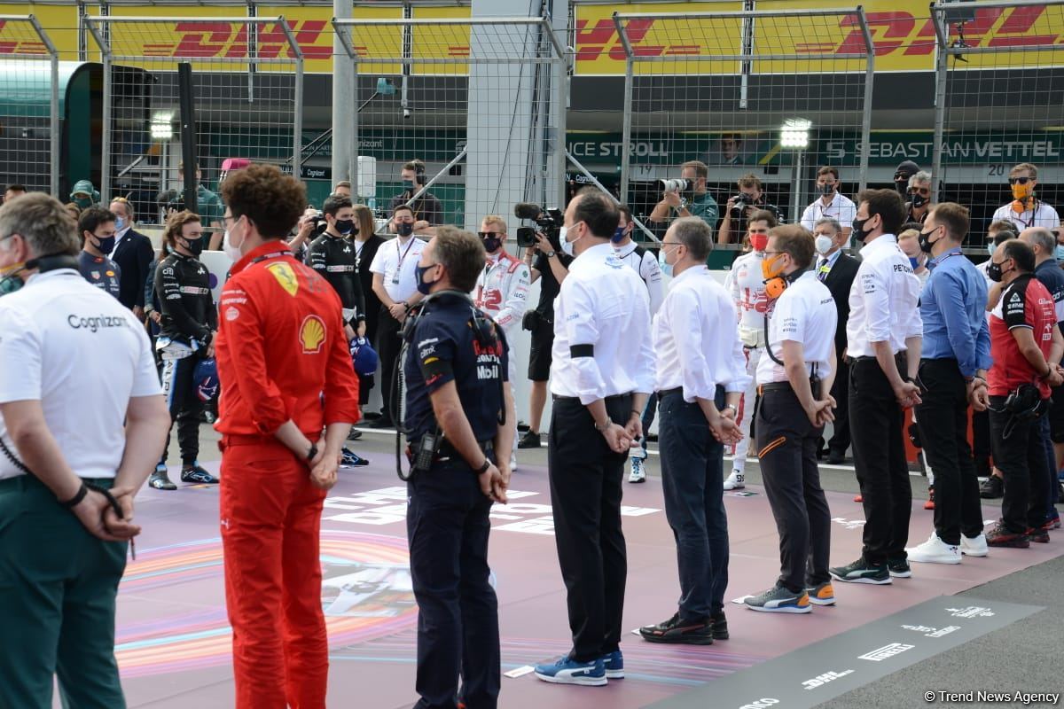 Formula 1 Azərbaycan Qran Prisində Dövlət Himni mərasimi keçirilib (FOTO/VİDEO)
