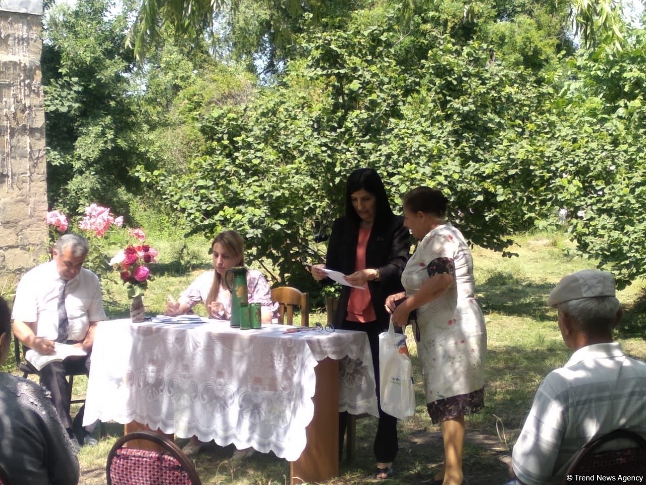 Millət vəkili Sevil Mikayılova növbəti dəfə Xaçmazda seçiciləri ilə görüşüb (FOTO)
