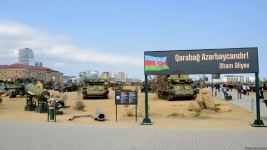 Ziyarətçilər Hərbi Qənimətlər Parkında Ordumuzun gücünü öz gözləri ilə görürlər (FOTOREPORTAJ)