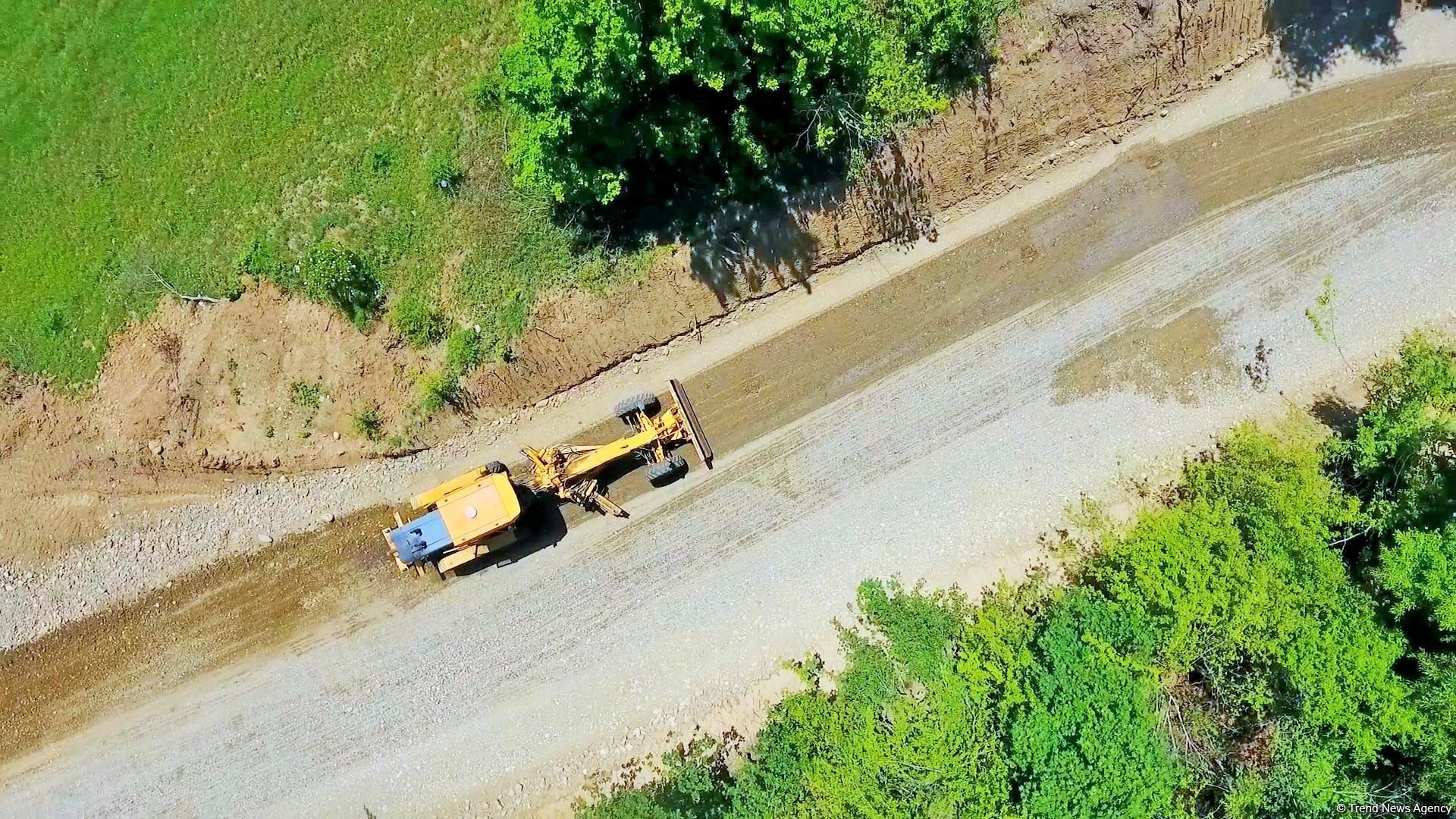 Qusar-Qayakənd-Avaran-Xürəl avtomobil yolu yenidən qurulur (FOTO)
