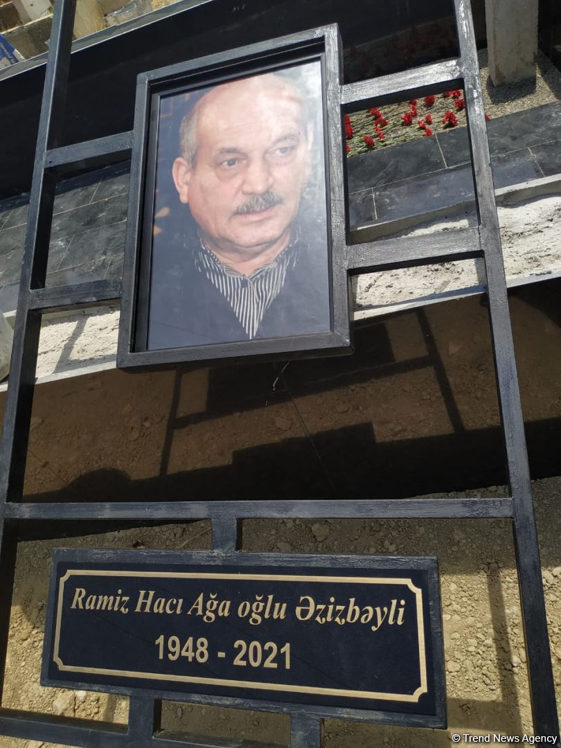 Xalq artisti Ramiz Əzizbəyli dəfn olunub (FOTO)