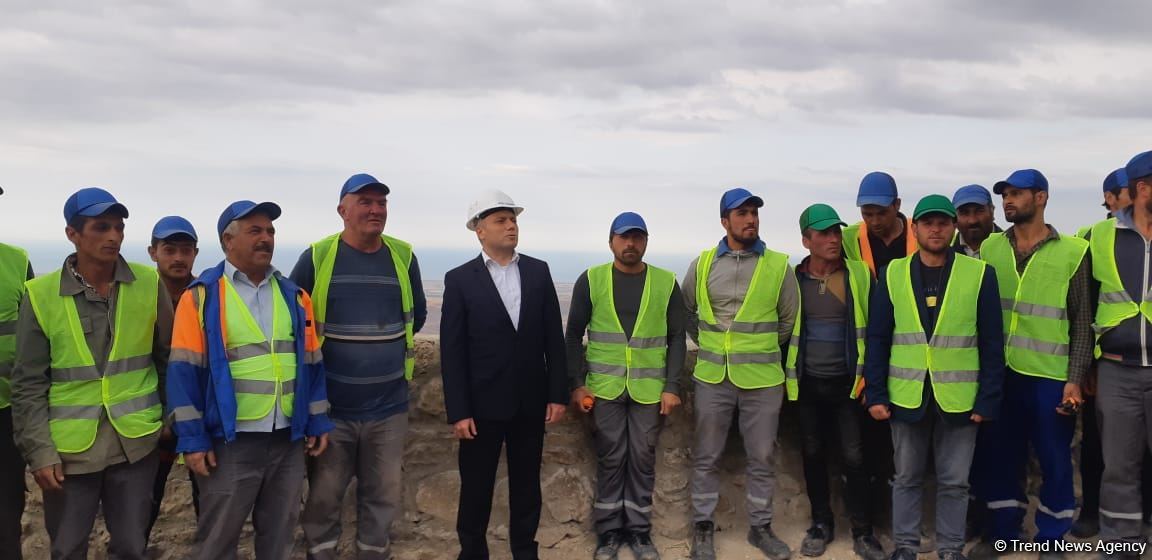 “Çıraqqala” abidəsində bərpa-konservasiya işləri aparılır (FOTO)