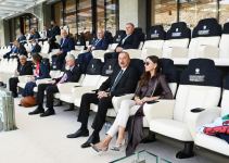 Prezident İlham Əliyev və birinci xanım Mehriban Əliyeva Uels-İsveçrə oyununa baxıblar (FOTO/VİDEO)