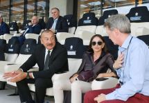 Prezident İlham Əliyev və birinci xanım Mehriban Əliyeva Uels-İsveçrə oyununa baxıblar (FOTO/VİDEO)