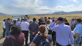 Diplomatik korpus nümayəndələrinin Ağdama səfəri başlayıb (FOTO)