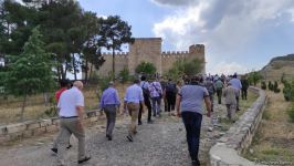 Xarici diplomatlar Ağdamda Dağüstü parkın salınacağı ərazidə və Şahbulaq qalasında olublar (FOTO)