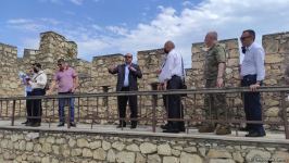Xarici diplomatlar Ağdamda Dağüstü parkın salınacağı ərazidə və Şahbulaq qalasında olublar (FOTO)