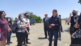Diplomatik korpus nümayəndələrinin Ağdama səfəri başlayıb (FOTO)