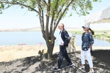 Prezident İlham Əliyev Füzuli rayonundakı Aşağı Köndələnçay su anbarında olub (YENİLƏNİB) (FOTO/VİDEO)