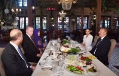 Prezident İlham Əliyevin və birinci xanım Mehriban Əliyevanın adından Ərdoğan və xanımının şərəfinə nahar verilib (FOTO) (YENİLƏNİB)