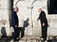 Azərbaycan və Türkiyə prezidentləri Şuşada “Xan qızı” bulağında olublar (FOTO/VİDEO) (YENİLƏNİB)
