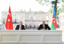 Azərbaycan və Türkiyə prezidentləri mətbuata birgə bəyanatlarla çıxış ediblər (FOTO/VİDEO) (YENİLƏNİB)