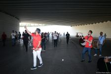 Bakıda azarkeşlər Türkiyənin oyununa yollanırlar (FOTOSESSİYA)