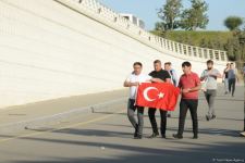 Bakıda azarkeşlər Türkiyənin oyununa yollanırlar (FOTOSESSİYA)
