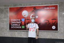 Bakıda azarkeşlər Türkiyənin oyununa yollanırlar (FOTOSESSİYA)