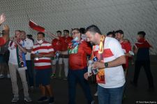 Bakıda azarkeşlər Türkiyənin oyununa yollanırlar (FOTOSESSİYA)