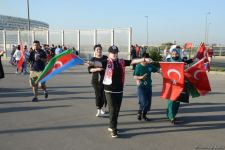 Bakıda azarkeşlər Türkiyənin oyununa yollanırlar (FOTOSESSİYA)