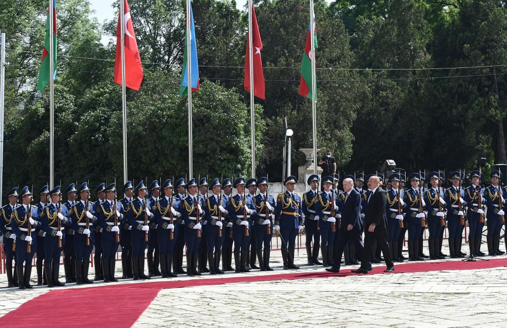 Şuşada Türkiyə Prezidenti Rəcəb Tayyib Ərdoğanın rəsmi qarşılanma mərasimi olub - Tarixi GÖRÜŞ (YENİLƏNİB) (FOTO/VİDEO)