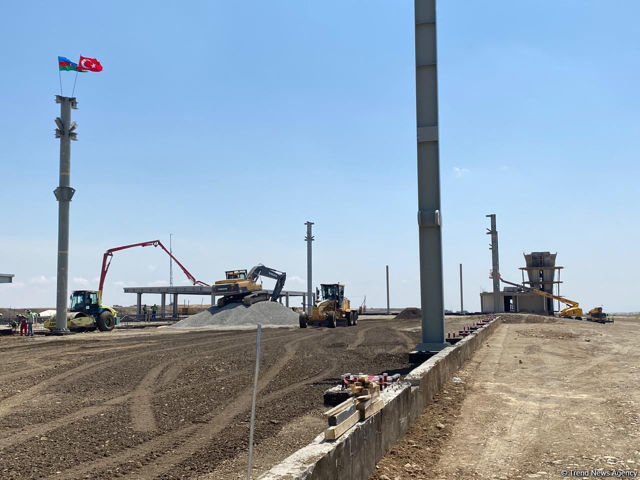 Füzuli aeroportunun tikintisində son vəziyyət açıqlandı - Bu tarixdə ilk uçuşları olacaq (FOTO)