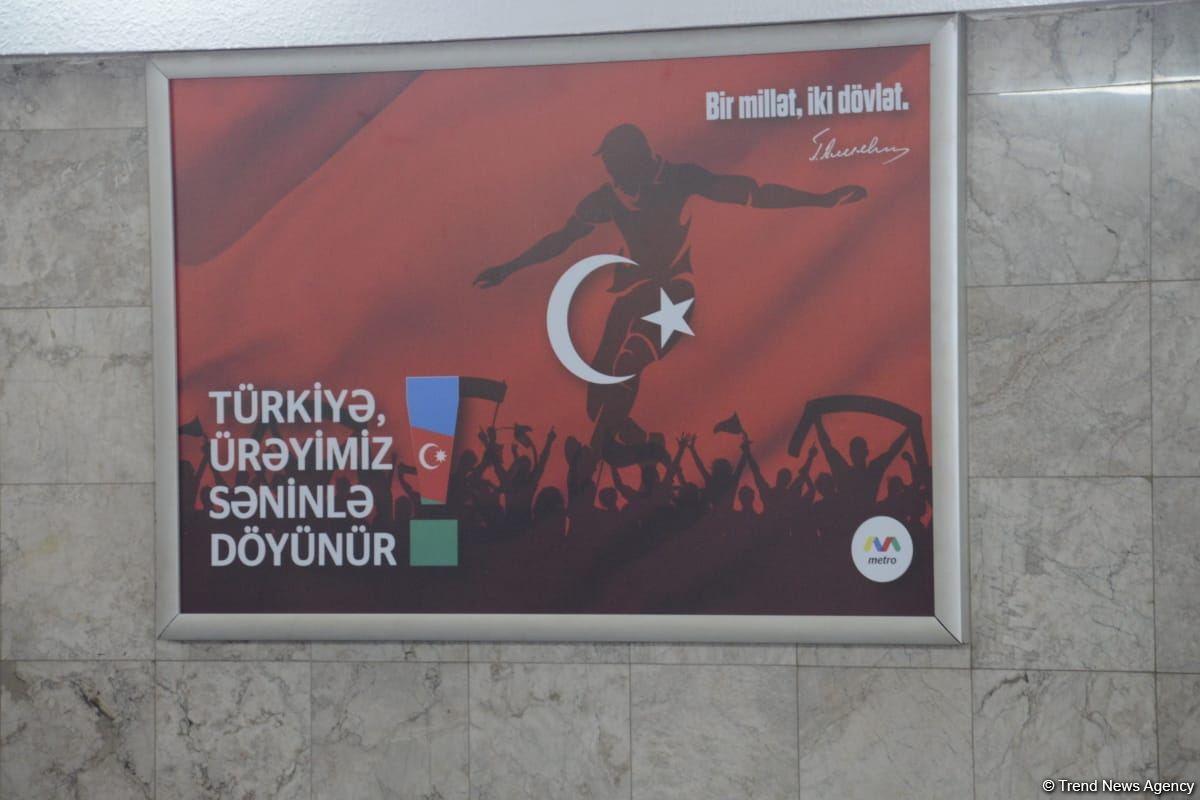 Bakıda azarkeşlər Türkiyənin oyununa yollanırlar (FOTOSESSİYA)