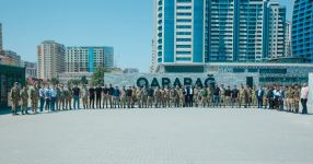 Gəncə, Mingəçevir, Şəki və Şamaxıda yaşayan qazilər Hərbi Qənimətlər Parkını ziyarət edib (FOTO)