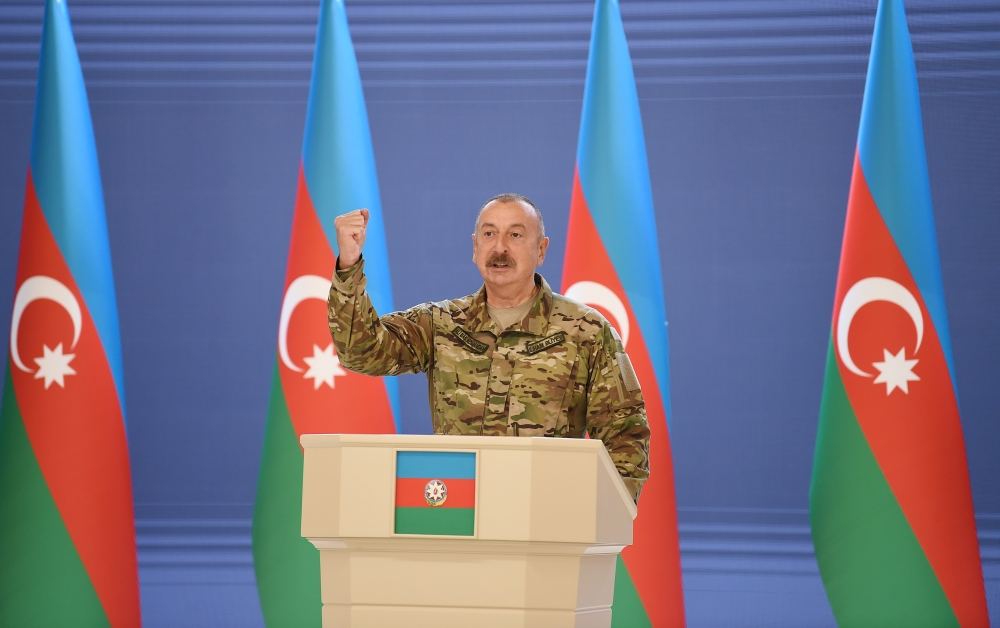 Prezident İlham Əliyev: Biz şəhidlərimizin qisasını döyüş meydanında aldıq
