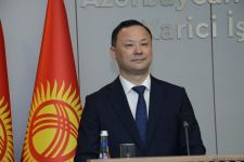 Azərbaycan və Qırğızıstanın XİN rəhbərləri mətbuat konfransı keçirib (FOTO/VİDEO)