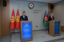 Azərbaycan və Qırğızıstanın XİN rəhbərləri mətbuat konfransı keçirib (FOTO/VİDEO)