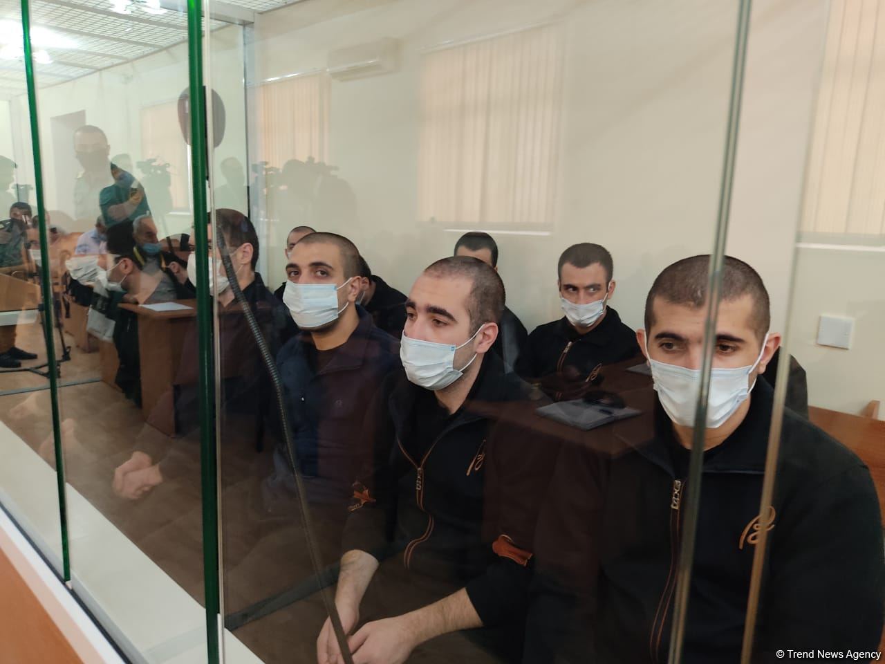 Erməni terrorçu silahlı birləşmənin daha 13 üzvünün məhkəməsi təxirə salınıb (FOTO)