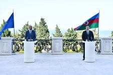 Prezident İlham Əliyevin və Aİ Şurasının Prezidenti Şarl Mişelin birgə mətbuat konfransı keçirilib (FOTO/VİDEO) (YENİLƏNİB-2)