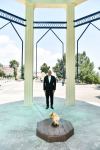Prezident İlham Əliyev Daşkəsəndə Şəhidlər xiyabanını ziyarət edib (FOTO/VİDEO) (YENİLƏNİB)