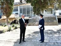 Azərbaycan Prezidenti Naftalan şəhər hava limanı ilə tanış olub (FOTO/VİDEO) (YENİLƏNİB)