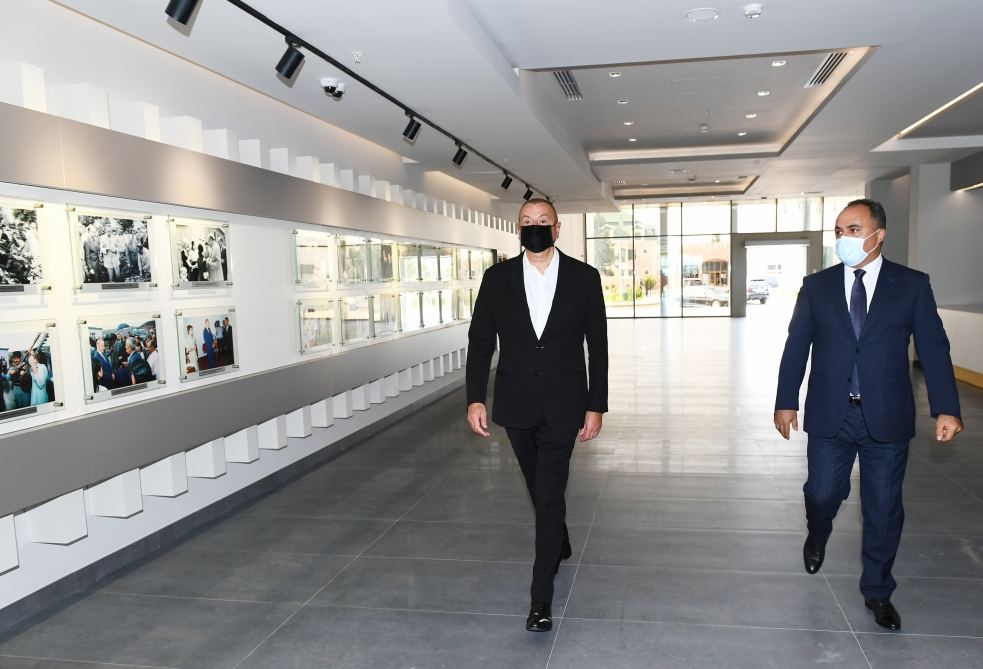 Prezident İlham Əliyev Goranboy Olimpiya İdman Kompleksinin açılışında iştirak edib (FOTO/VİDEO)(YENİLƏNİB)