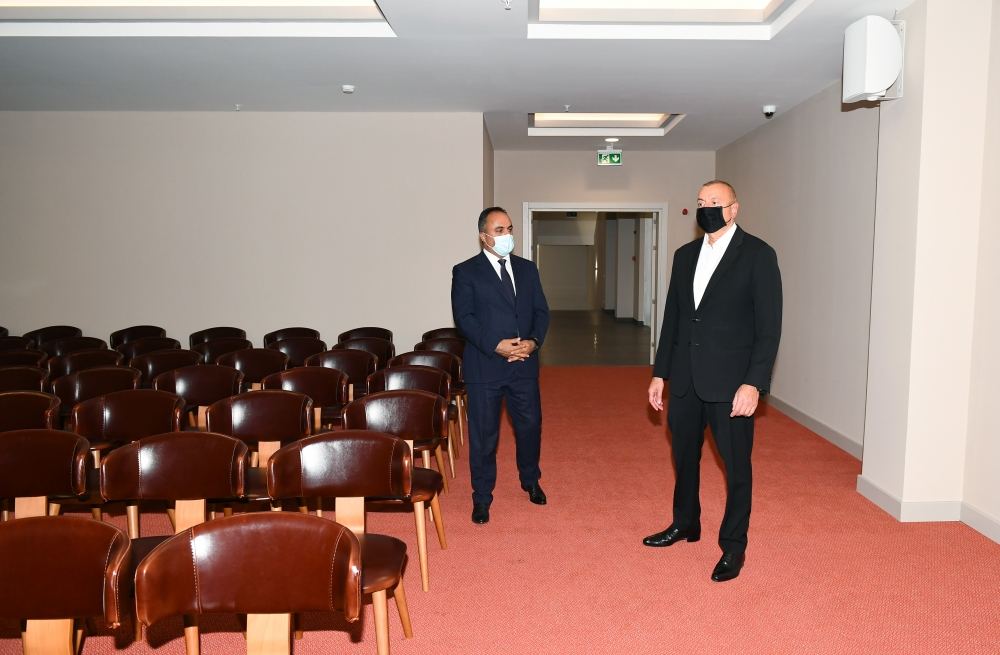Prezident İlham Əliyev Goranboy Olimpiya İdman Kompleksinin açılışında iştirak edib (FOTO/VİDEO)(YENİLƏNİB)
