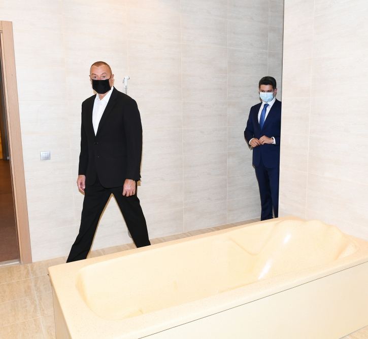 Prezident İlham Əliyev Naftalan Mərkəzi Sanatoriyasının açılışında iştirak edib (FOTO/VİDEO)(YENİLƏNİB)