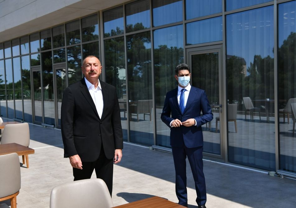 Prezident İlham Əliyev Naftalan Mərkəzi Sanatoriyasının açılışında iştirak edib (FOTO/VİDEO)(YENİLƏNİB)