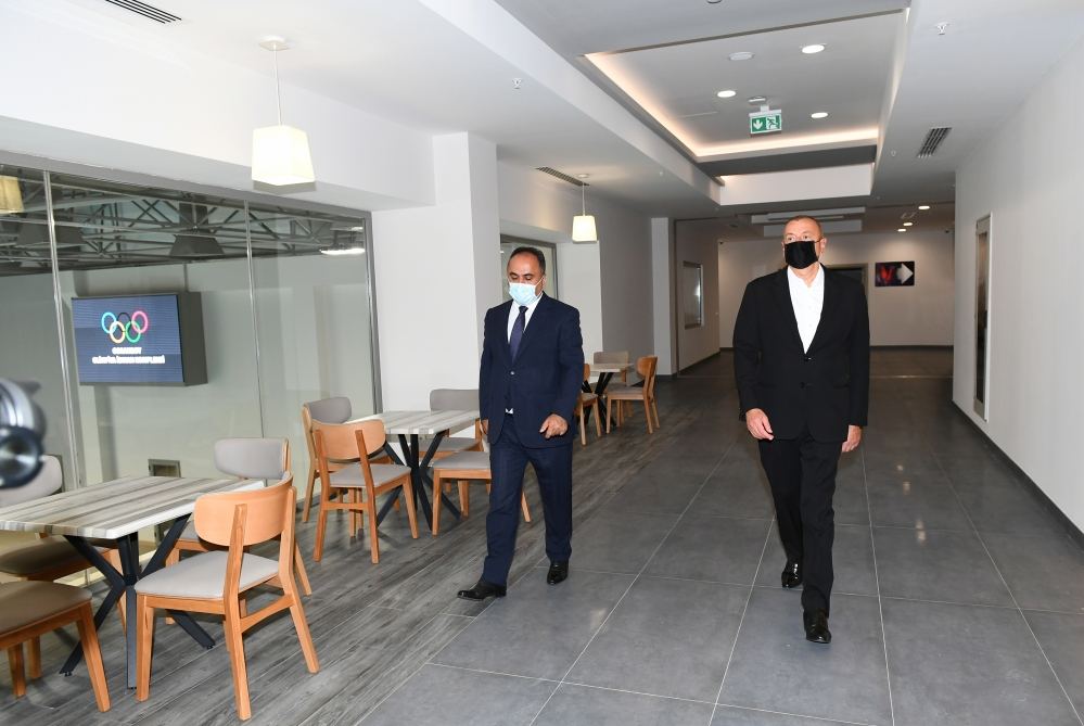 Prezident İlham Əliyev Goranboy Olimpiya İdman Kompleksinin açılışında iştirak edib (FOTO/VİDEO)(YENİLƏNİB)