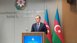 Ceyhun Bayramovla Nikola Selakoviçin mətbuat konfransı keçirilib (FOTO/VİDEO)