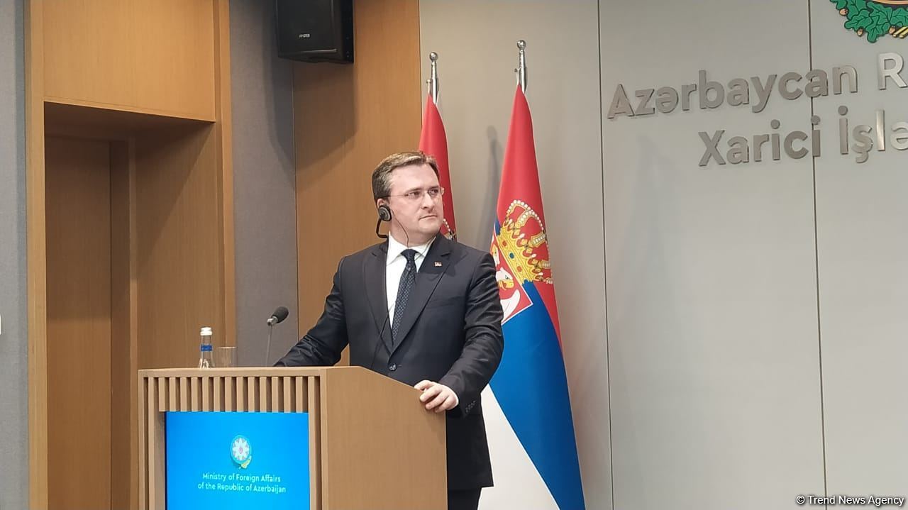 Ceyhun Bayramovla Nikola Selakoviçin mətbuat konfransı keçirilib (FOTO/VİDEO)