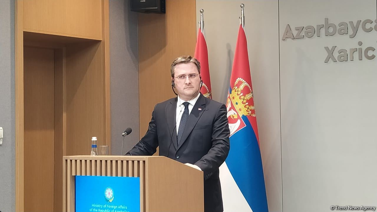 Ceyhun Bayramovla Nikola Selakoviçin mətbuat konfransı keçirilib (FOTO/VİDEO)